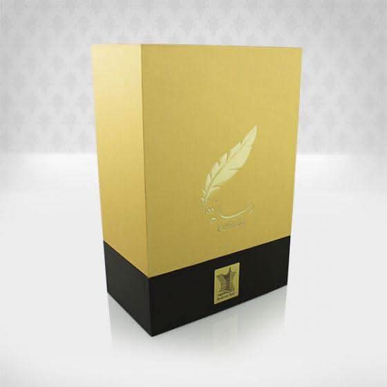 Arabian Oud Resala Eau De Parfum 100ml bottle with elegant packaging and floral, woody fragrance design.