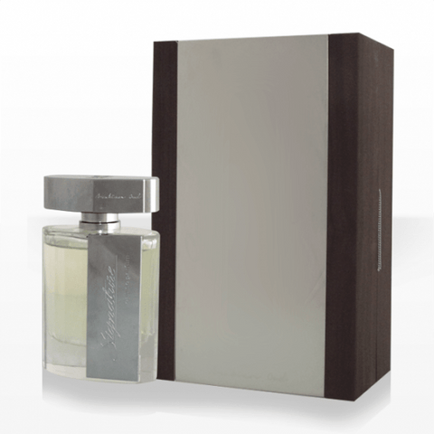 Arabian Oud Signature for Men EDP bottle, 90ml, front view, showcasing the elegant design of the men's Eau de Parfum.