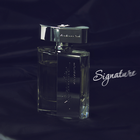 Arabian Oud Signature for Men EDP, 90ml bottle, showcasing elegant fragrance packaging for men's Eau De Parfum.