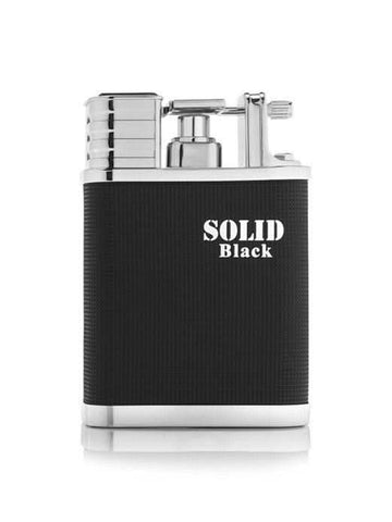 Arabian Oud Solid Black Men’s Eau de Parfum 100ml bottle with sleek black design, elegant packaging, and clear fragrance label.