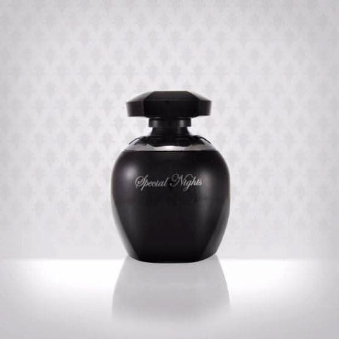 Arabian Oud Special Night for Men Eau De Parfum 100ml bottle and box, elegant fragrance packaging for men