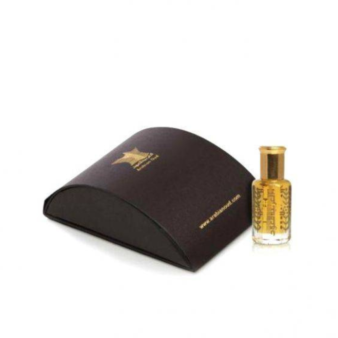 Arabian Oud Sultan CPO concentrated perfume oil in a 6ml bottle with ornate packaging, showcasing the elegant fragrance container.