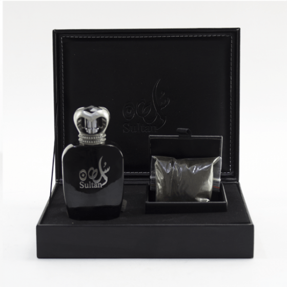 Arabian Oud Sultan Small Collection perfume gift set with multiple fragrance bottles in elegant packaging.