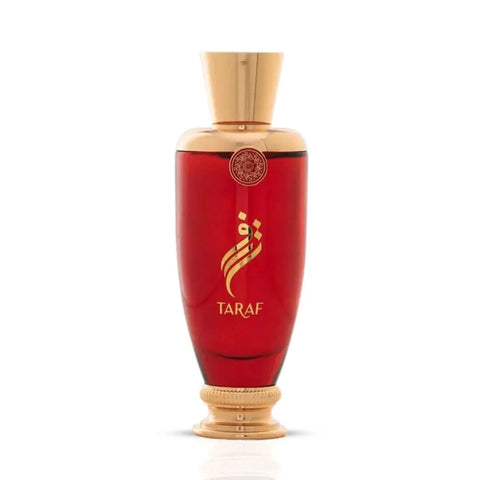 Arabian Oud Taraf Eau de Parfum Spray 100ml with elegant bottle and floral, woody fragrance notes.