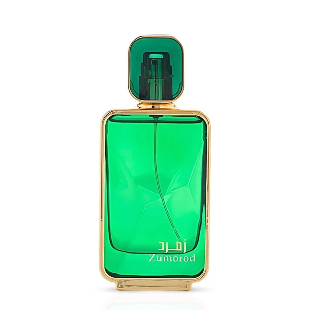 Arabian Oud Zumorod Eau de Parfum Spray 100ml bottle with elegant packaging, showcasing the luxurious Arabian Oud fragrance.