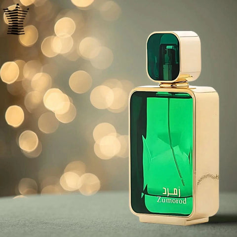 Arabian Oud Zumorod Eau de Parfum spray 100ml, elegant bottle showing the luxurious fragrance design.