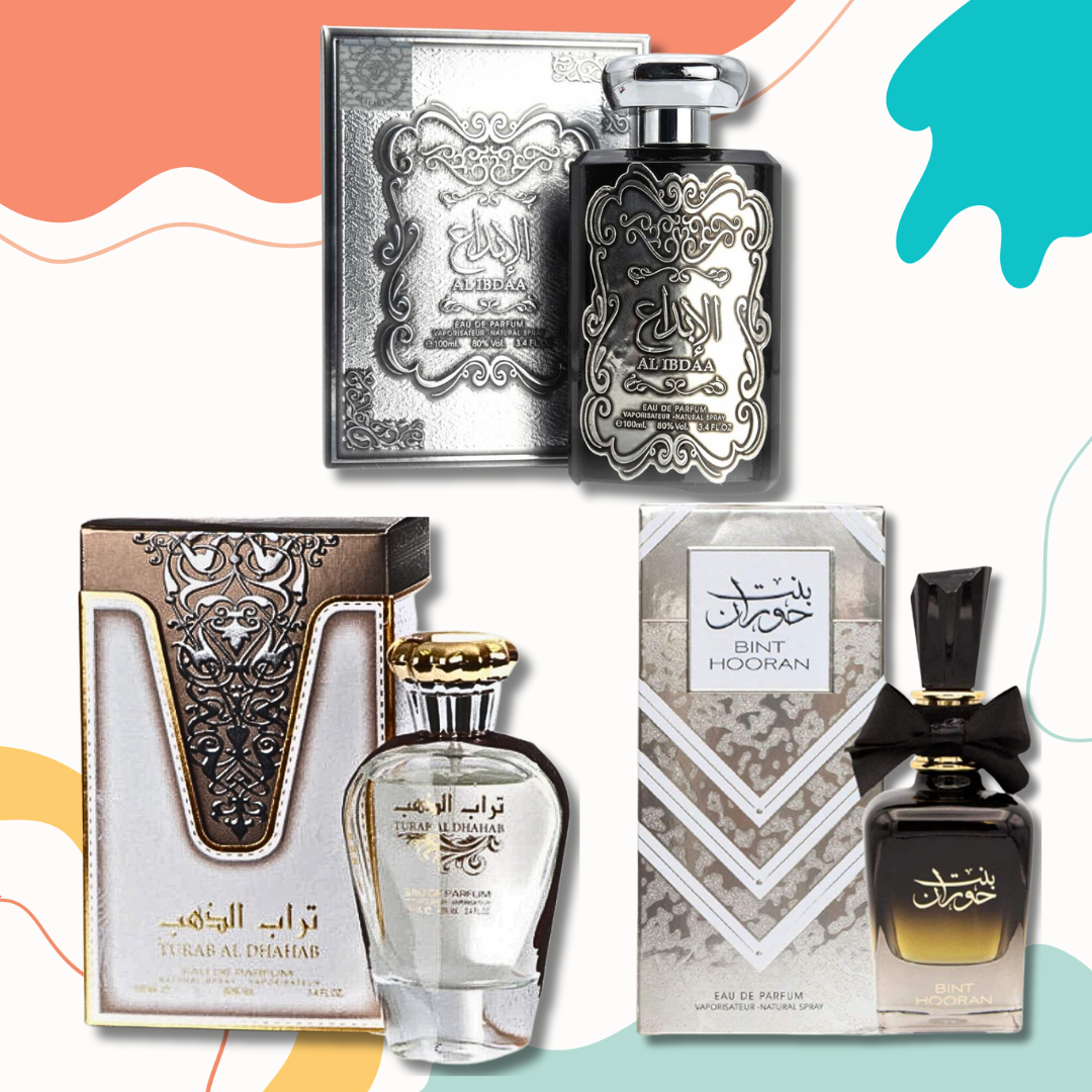 Ard Al Zaafaran Al Ibdaa Silver, Bint Hooran & Turab Al Dhahab Eau de Parfum bundle 100 ml – set image 3