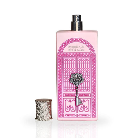 Ard Al Zaafaran Bab Al Wardi Eau de Parfum spray 100ml bottle with elegant packaging and floral fragrance design.
