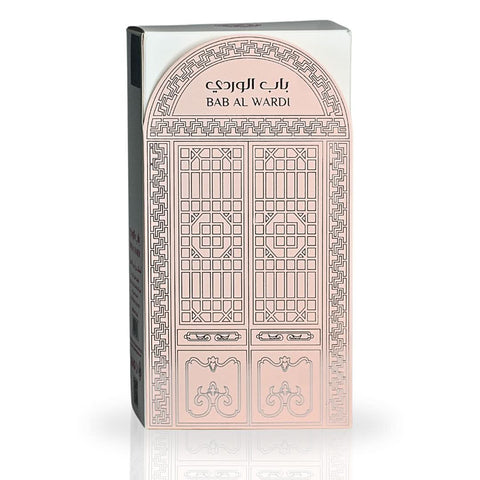 Ard Al Zaafaran Bab Al Wardi Eau de Parfum Spray 100ml featuring elegant bottle design and floral fragrance.