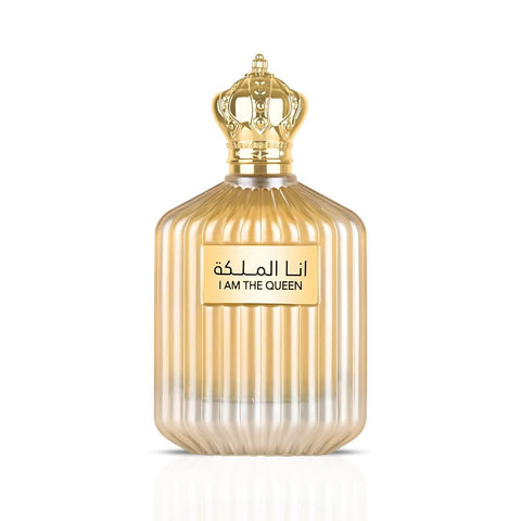 I Am The Queen Eau De Parfum for Women by Ard Al Zaafaran, 100mL bottle with elegant packaging and floral fragrance details.