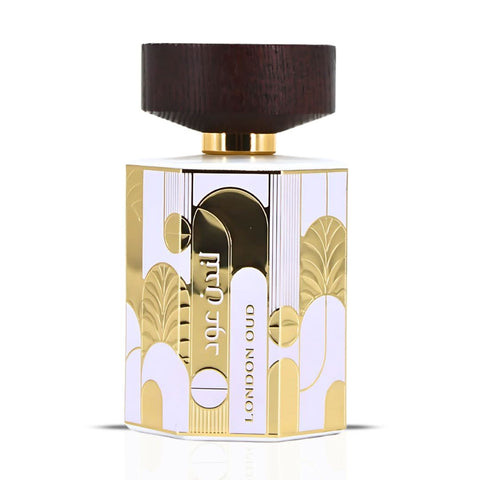 London Oud Eau de Parfum spray by Ard Al Zaafaran, 100ml bottle with elegant packaging and a luxurious fragrance design.