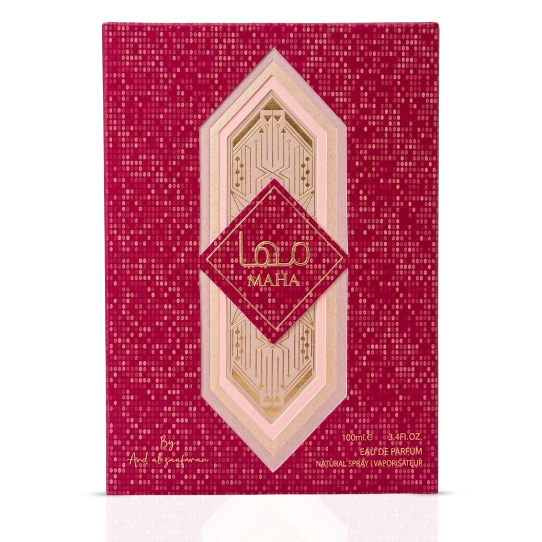 Ard Al Zaafaran Maha Eau de Parfum Spray 100ml bottle, showcasing elegant packaging and fragrance details.