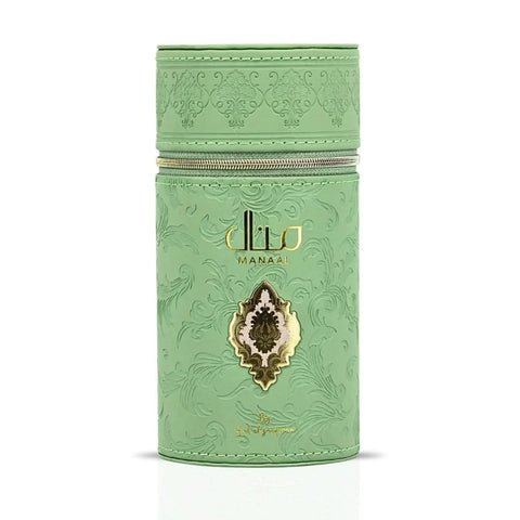 Manaal Eau de Parfum Spray by Ard Al Zaafaran, 100ml, featuring elegant bottle design and luxurious fragrance.