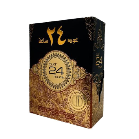 Ard Al Zaafaran Oud 24 Hours Eau de Parfum spray 100ml bottle with packaging, featuring a dark glass bottle and elegant box.