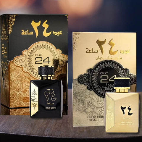 Ard Al Zaafaran Oud 24 Hours and Oud 24 Hours Majestic Gold Eau de Parfum 2 x 100 ml – image 2