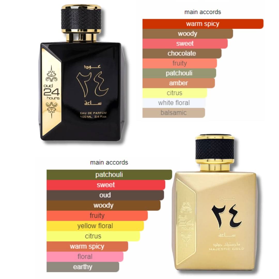 Ard Al Zaafaran Oud 24 Hours Majestic Gold bundle Eau de Parfum 100 ml bottles – image 3