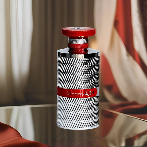 Bundle of Ard Al Zaafaran Pink Blush Shams Al Emarat and Forever Silver Eau de Parfum sprays, featuring elegant 100ml bottles.