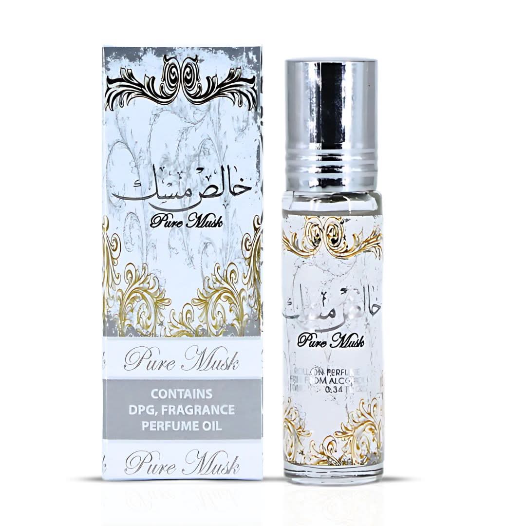 Ard Al Zaafaran Pure Musk Oil Roll On Perfume Oil 10 ml – roll-on bottle