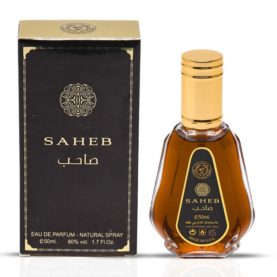 Ard Al Zaafaran Saheb Eau de Parfum Spray 50ml bottle and packaging
