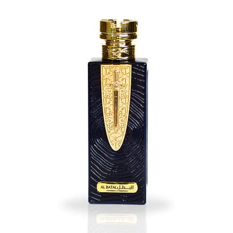 Ard Al Zaafaran Saif Al Batal EDP spray 100ml, showcasing the elegant perfume bottle with a sleek design.