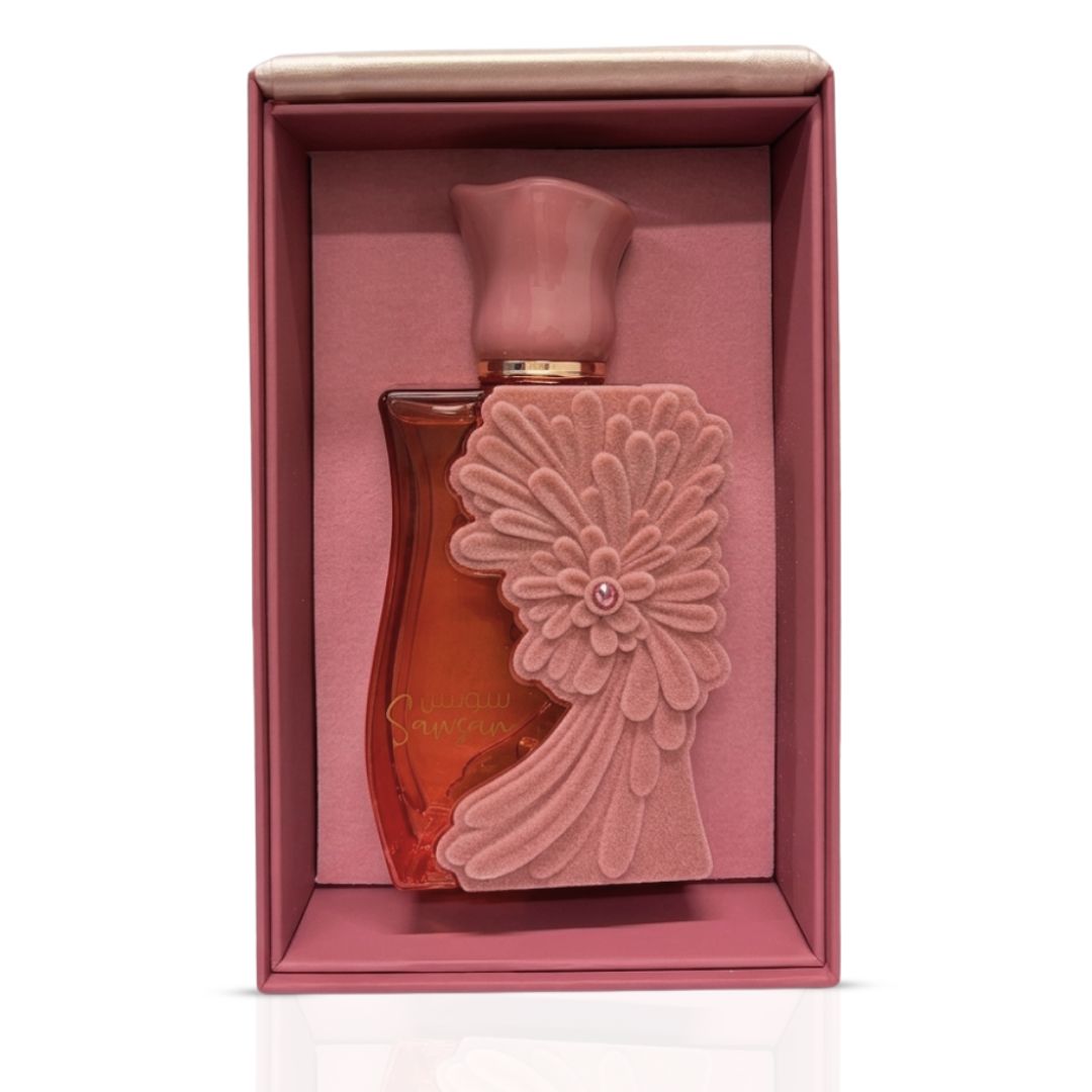 Sawsan Eau de Parfum Spray 100ml by Ard Al Zaafaran, elegant bottle with floral and oriental fragrance design.