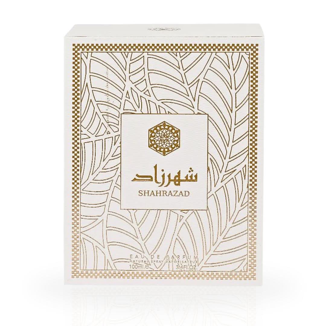 Ard Al Zaafaran Shahrazad EDP Eau De Parfum 100ML spray bottle with floral and fresh fragrance notes.