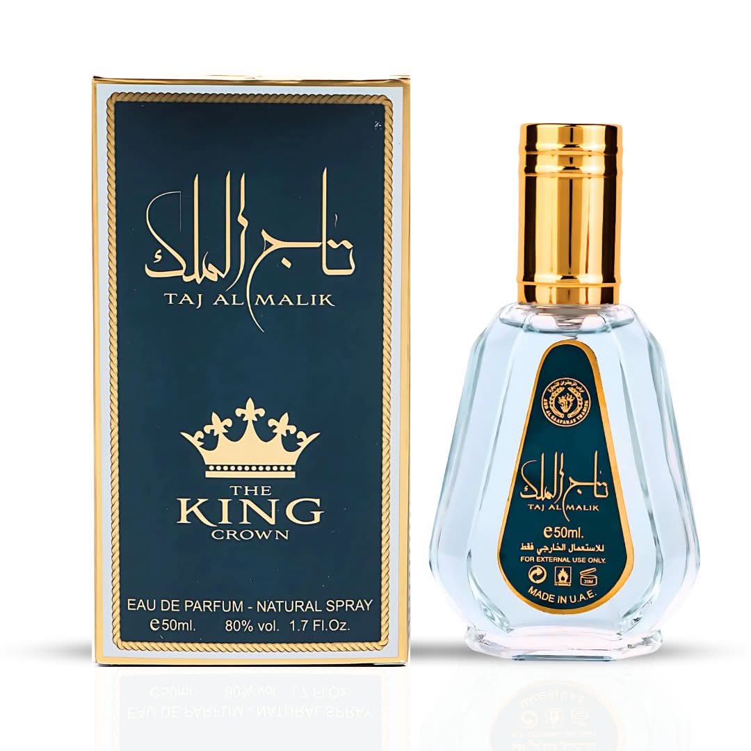 Ard Al Zaafaran Taj Al Malik EDP 50ml bottle and packaging
