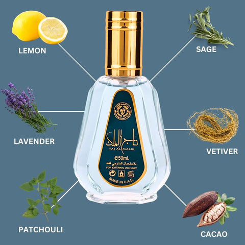 Ard Al Zaafaran Taj Al Malik Eau de Parfum 50ml bottle product image
