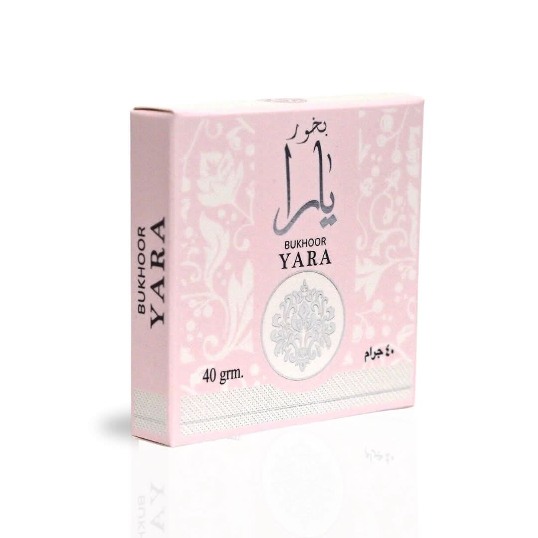 Yara Bukhoor by Ard Al Zaafaran, 40g of aromatic wood chips for traditional burning and home fragrance.