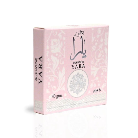 Yara Bukhoor by Ard Al Zaafaran, 40g of aromatic wood chips for traditional burning and home fragrance.