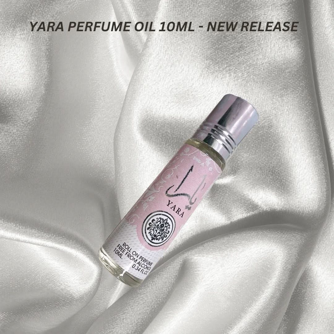 Six bottles of Ard Al Zaafaran Yara Roll-On Perfume Oil in 10ml bottles, displayed in a value pack.
