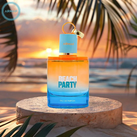Armaf Beach Party Eau de Parfum spray 100ml, featuring vibrant fragrance design and colorful packaging.