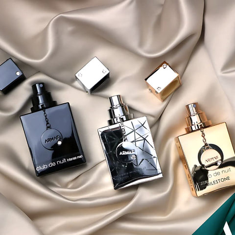 Armaf Club De Nuit Collector's Pride 3-piece Eau de Parfum gift set with three 30ml sprays in a decorative box.