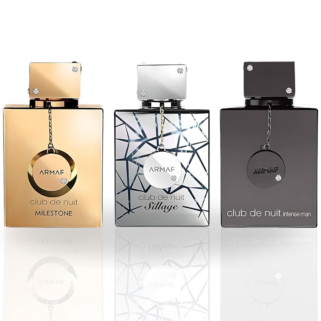 Armaf Club De Nuit Collector's Pride 3-piece Eau de Parfum gift set with 30ml sprays and decorative packaging