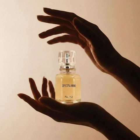 Spectra Mini No. 152 Eau De Parfum spray bottle, 25ml, with elegant packaging and fragrance details visible.
