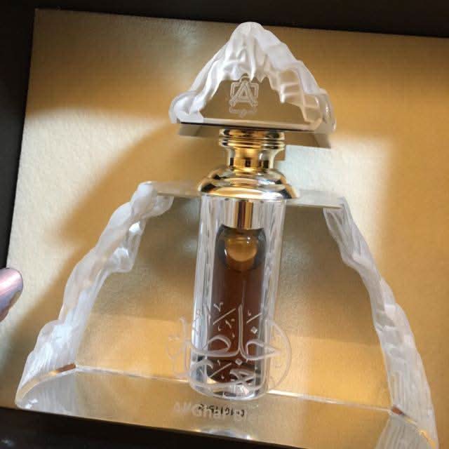 Al Ghar Blend concentrated perfume oil by Abdul Samad Al Qurashi in a 12ml glass bottle with a black cap and elegant label.