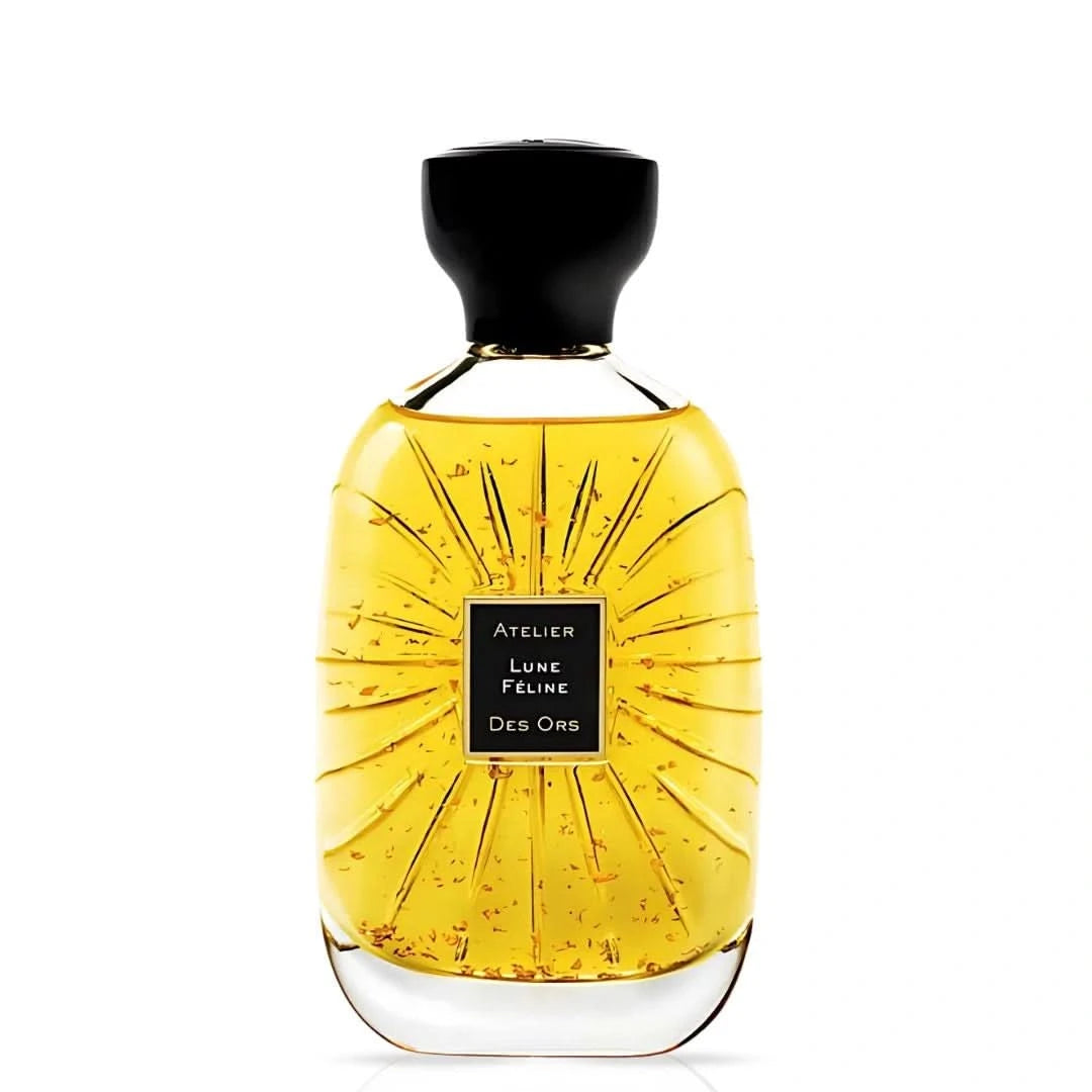 Atelier Des Ores Lune Féline Eau de Parfum 100 ml – bottle and floral packaging design