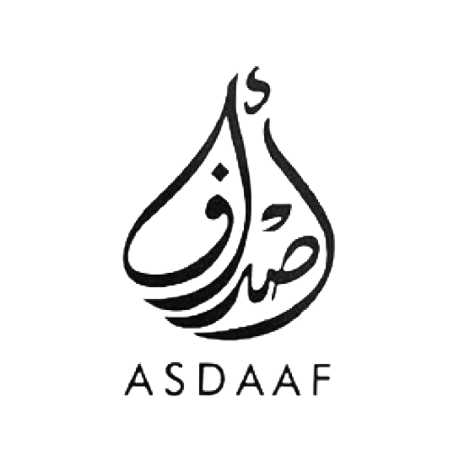 Atlantis Blue & Coral Eau de Parfum sprays by Asdaaf, 100ml bottles with vibrant blue and coral packaging, elegant fragrance presentation.
