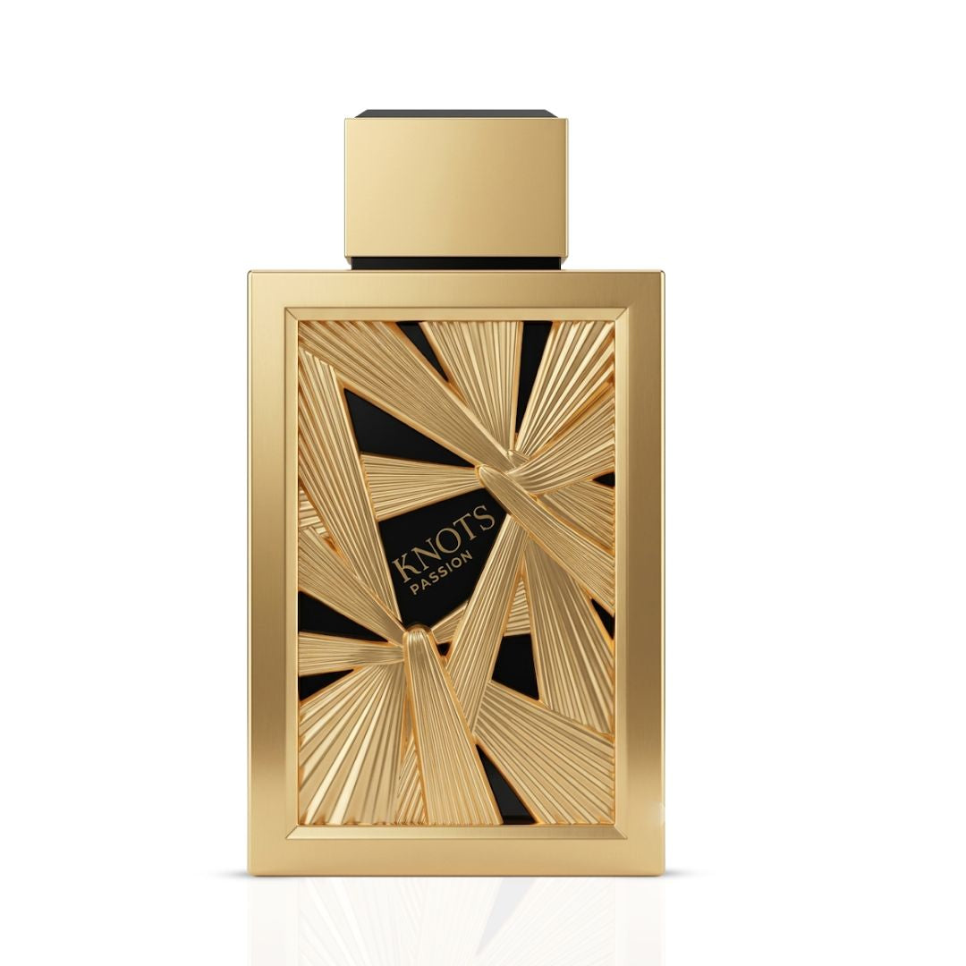 Aura by Aura Knots Passion Eau de Parfum spray 100ml bottle with elegant design and floral scent.