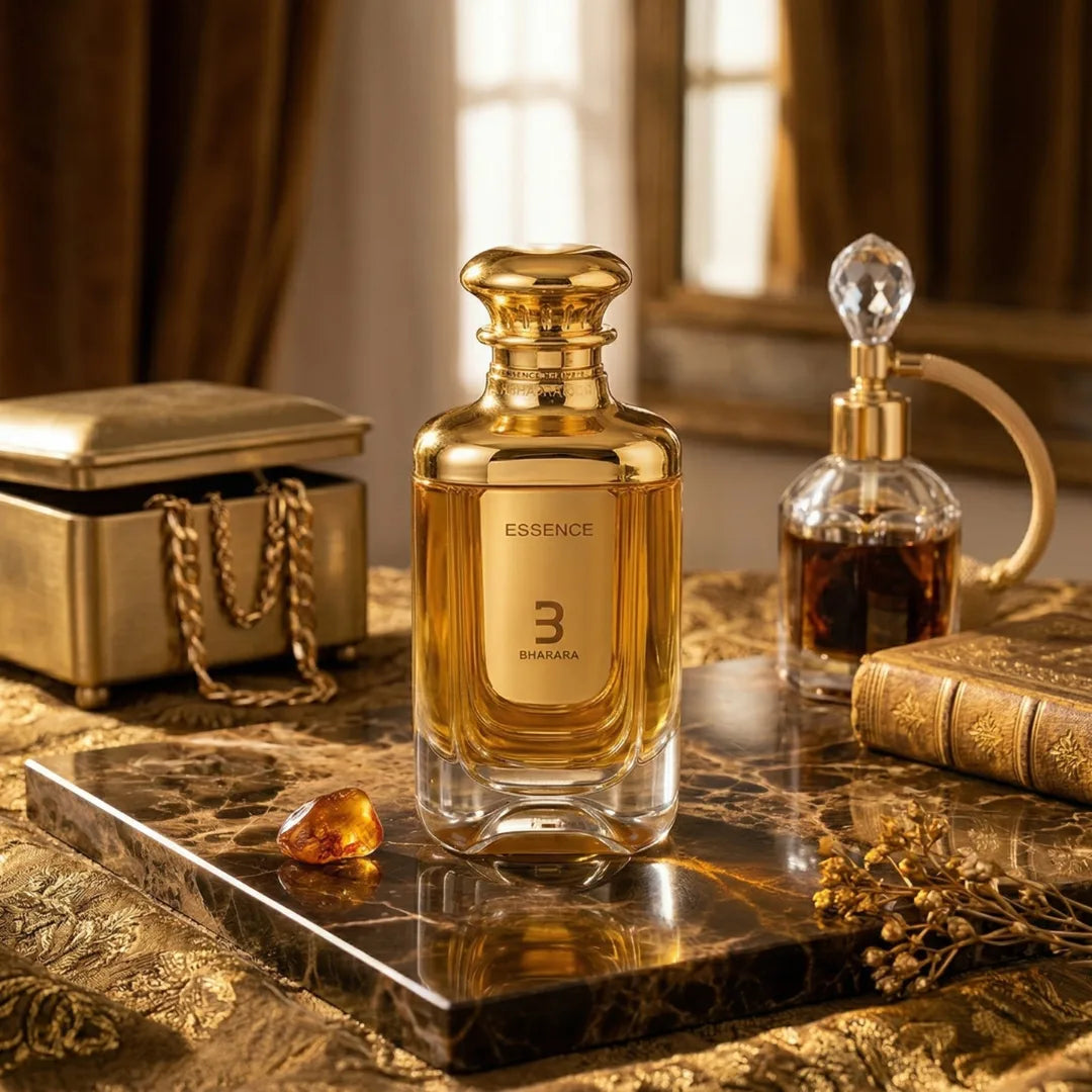Bharara Essence Eau de Parfum Spray 100ml, a stylish bottle of fragrance with elegant design and floral notes.