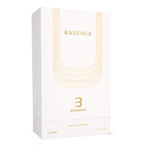 Bharara Essence Eau de Parfum Spray 100ml bottle, elegant design, showcasing the perfume’s packaging and branding.