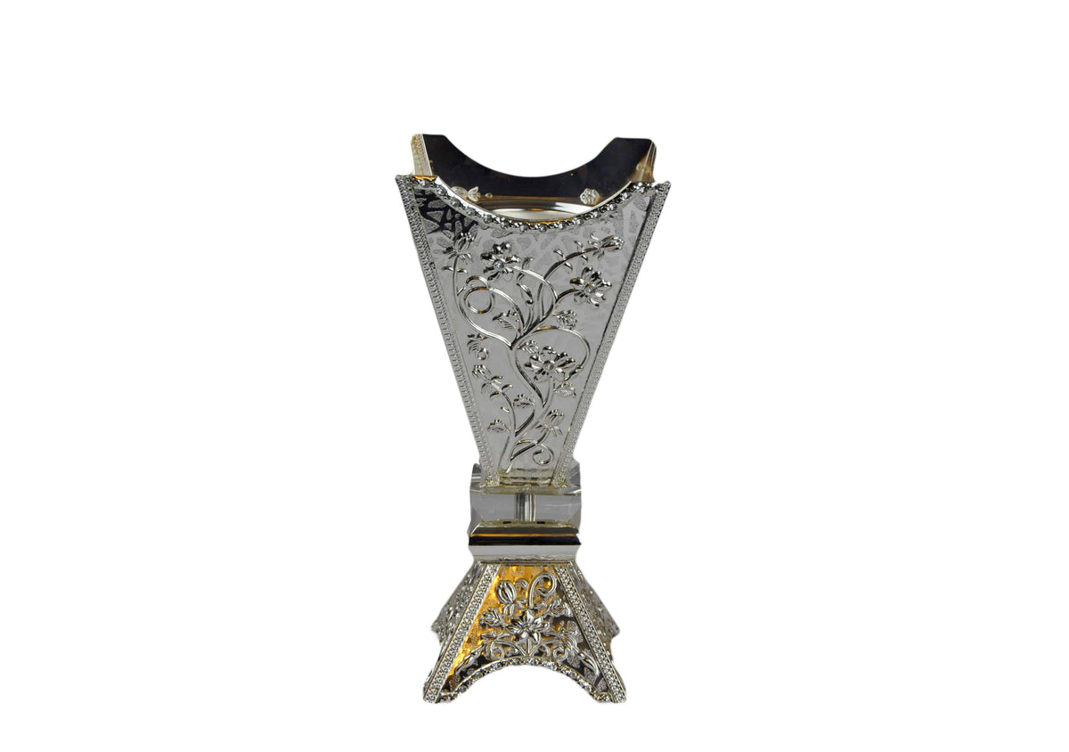 Arab Incense Bakhoor Burner - 12 inch Silver by Intense Oud - Intense oud