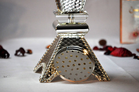 Arab Incense Bakhoor Burner - 15 inch Silver by Intense Oud - Intense oud