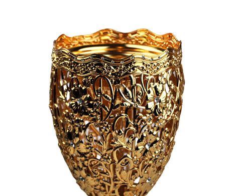 Arab Incense Bakhoor Burner - 10 inch Golden by Intense Oud - Intense oud