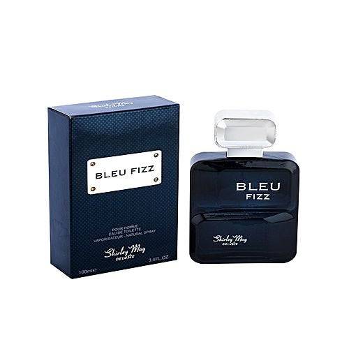 Bleu Fizz for Men EDT - 100 ML by Shirley May (WITH POUCH) - Intense oud