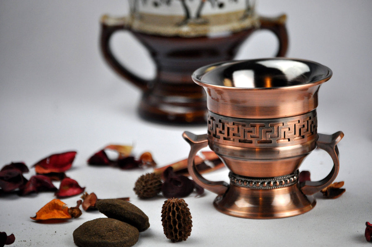 Arab Incense Bakhoor Burner Rustic - 5 inch by Intense Oud - Intense oud