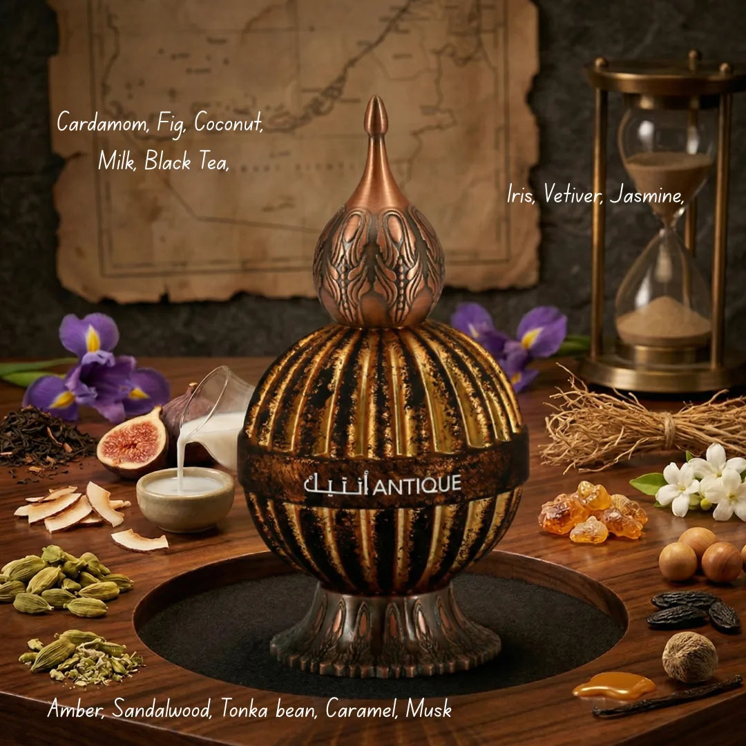 Antique Eau De Parfum 100ml (3.4 oz) Niche Emarati Perfumes By Lattafa (Velvet Pouch) - Intense Oud