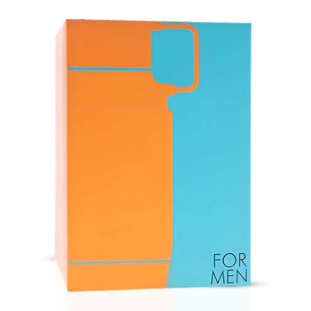 Odyssey Mandarin Sky Limited Edition Eau de Parfum spray by Armaf, 200ml, with a sleek bottle and vibrant orange accents.