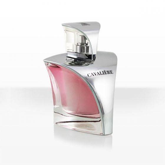 Arabian Oud Cavalier for Women 100ml EDP bottle with elegant floral and woody design, showcasing the perfume’s luxurious packaging.