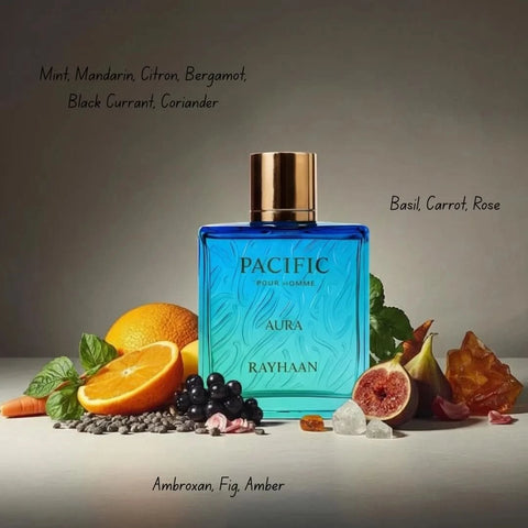 Pacific Aura & Tropical Vibe Eau de Parfum Spray 100ml (3.4 oz) By Rayhaan - Intense Oud